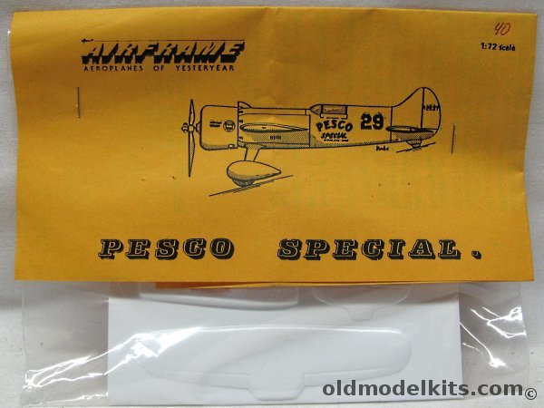 Airframe 1/72 LTR-14 Pesco Special Racing Aircraft (formerly Laird Turner Meteor) 1938 and 1939 Thompson Trophy Winner plastic model kit